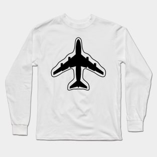 Airplane Drawing Long Sleeve T-Shirt